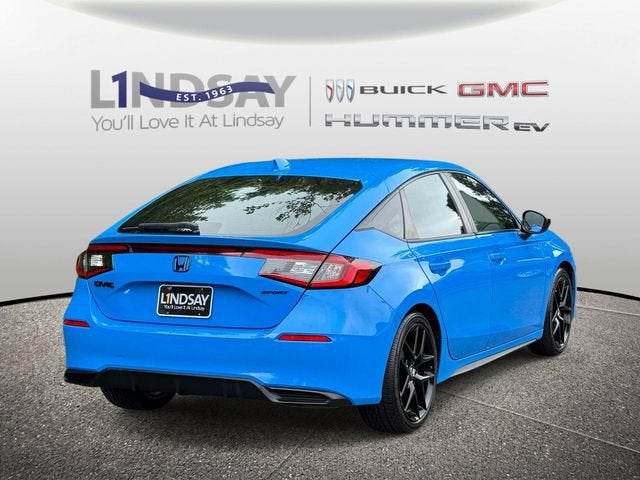 2022 Honda Civic Hatchback — rear three-quarter view