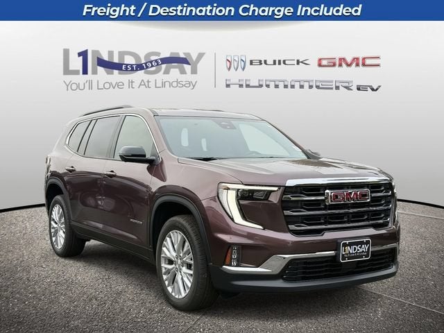2026 GMC Acadia Elevation in Crystal Metallic — front three-quarter view
