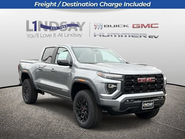 2026 GMC Canyon Elevation in Sterling Metallic — front three-quarter view