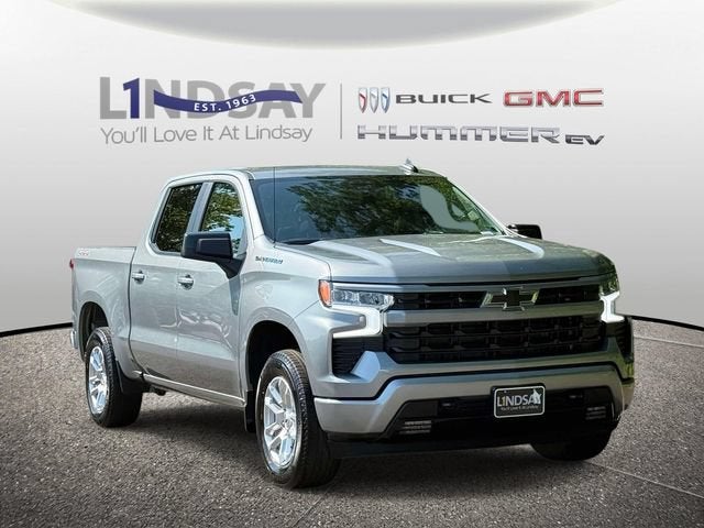 2026 Chevrolet Silverado 1500 RST in Sterling Gray Metallic — front three-quarter view