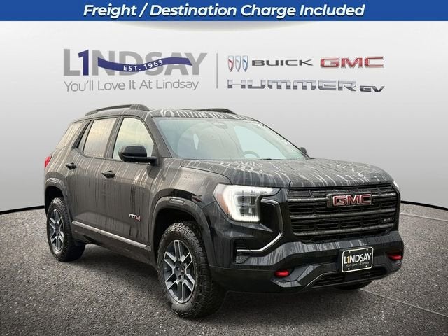 2026 GMC Terrain AT4 in Ebony Twilight Metallic — front three-quarter view