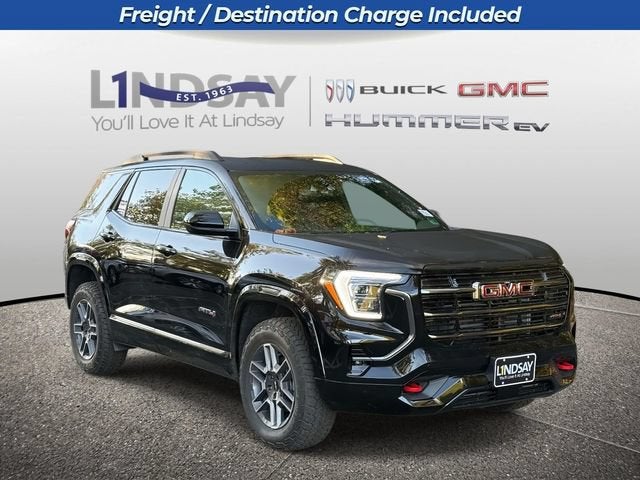 2026 GMC Terrain AT4 in Ebony Twilight Metallic — front three-quarter view