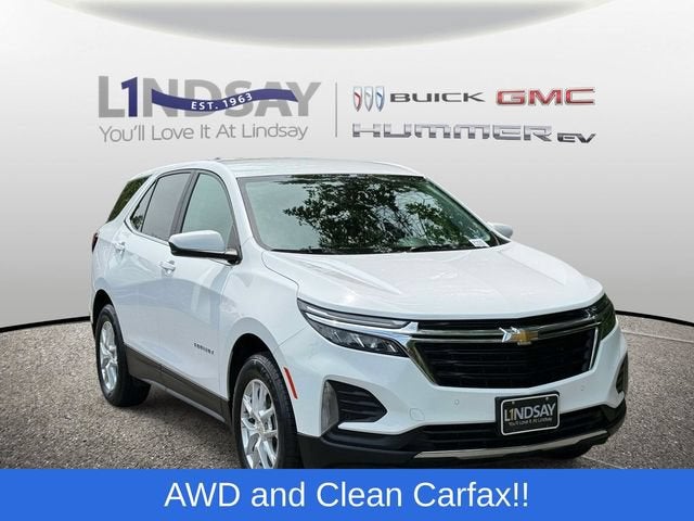 2024 Chevrolet Equinox LT in Summit White — front three-quarter view