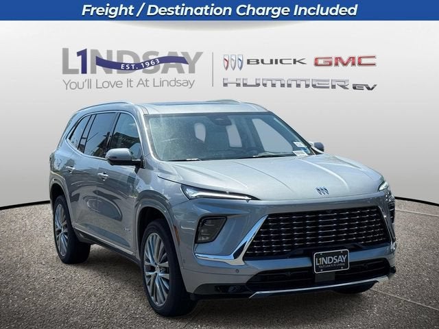 2026 Buick Enclave Avenir in Moonstone Gray Metallic — front three-quarter view