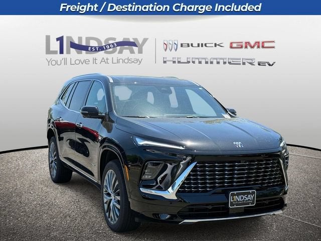 2026 Buick Enclave Avenir in Ebony Twilight Metallic — front three-quarter view