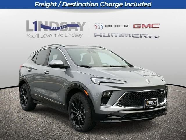 2026 Buick Encore GX Sport Touring in Moonstone Gray Metallic — front three-quarter view