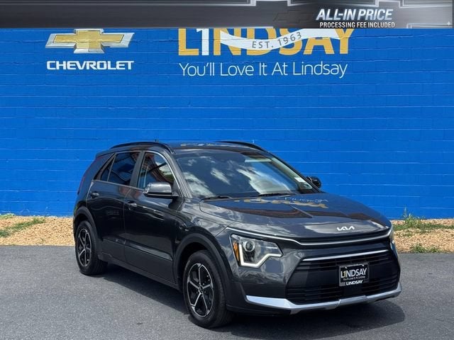 2023 Kia Niro EX in Gray — front three-quarter view